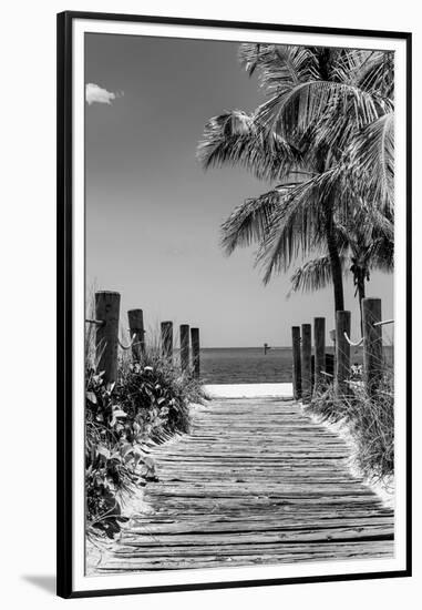 Boardwalk on the Beach - Key West - Florida-Philippe Hugonnard-Framed Premium Photographic Print