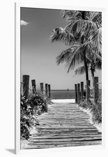 Boardwalk on the Beach - Key West - Florida-Philippe Hugonnard-Framed Photographic Print