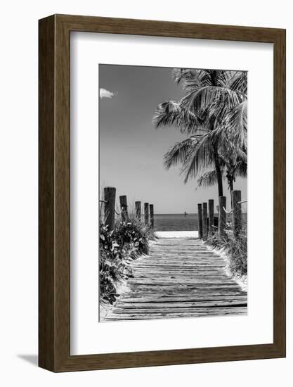 Boardwalk on the Beach - Key West - Florida-Philippe Hugonnard-Framed Photographic Print