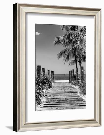 Boardwalk on the Beach - Key West - Florida-Philippe Hugonnard-Framed Photographic Print