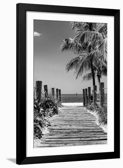 Boardwalk on the Beach - Key West - Florida-Philippe Hugonnard-Framed Photographic Print