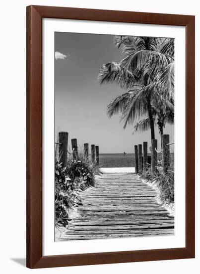 Boardwalk on the Beach - Key West - Florida-Philippe Hugonnard-Framed Photographic Print