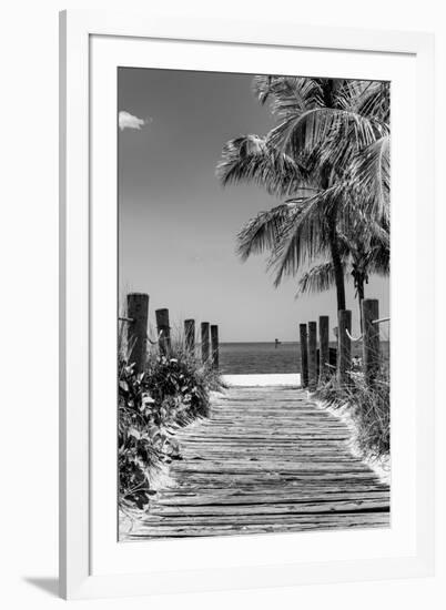 Boardwalk on the Beach - Key West - Florida-Philippe Hugonnard-Framed Premium Photographic Print