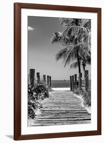 Boardwalk on the Beach - Key West - Florida-Philippe Hugonnard-Framed Premium Photographic Print