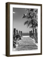 Boardwalk on the Beach - Key West - Florida-Philippe Hugonnard-Framed Photographic Print