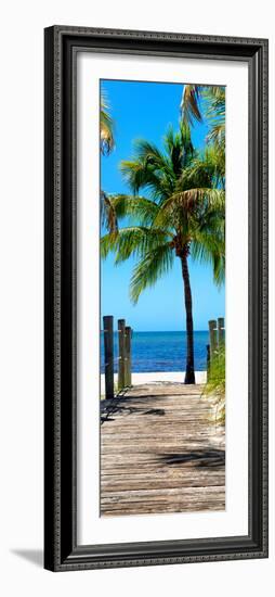 Boardwalk on the Beach - Key West - Florida-Philippe Hugonnard-Framed Photographic Print