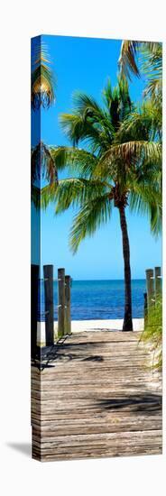 Boardwalk on the Beach - Key West - Florida-Philippe Hugonnard-Stretched Canvas