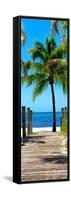 Boardwalk on the Beach - Key West - Florida-Philippe Hugonnard-Framed Stretched Canvas