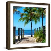 Boardwalk on the Beach - Key West - Florida-Philippe Hugonnard-Framed Photographic Print