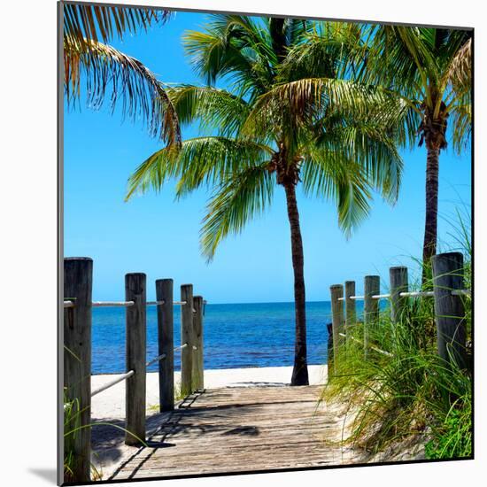 Boardwalk on the Beach - Key West - Florida-Philippe Hugonnard-Mounted Photographic Print