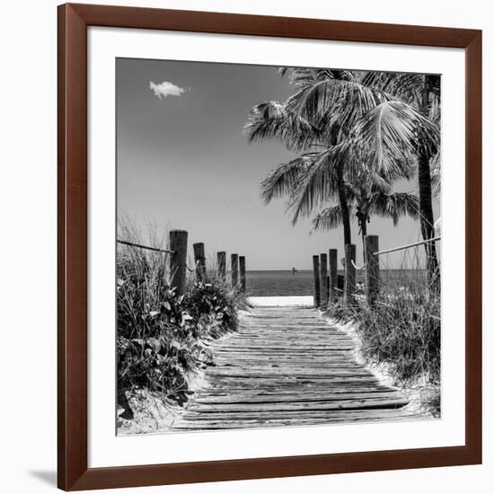 Boardwalk on the Beach - Key West - Florida-Philippe Hugonnard-Framed Photographic Print