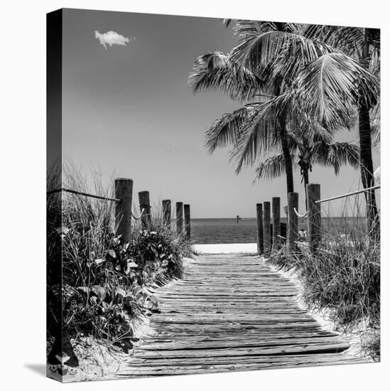 Boardwalk on the Beach - Key West - Florida-Philippe Hugonnard-Stretched Canvas