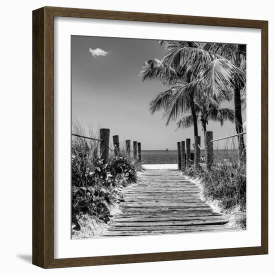 Boardwalk on the Beach - Key West - Florida-Philippe Hugonnard-Framed Photographic Print