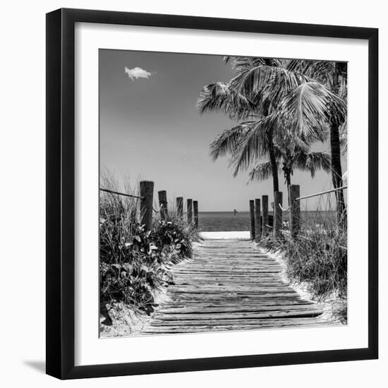 Boardwalk on the Beach - Key West - Florida-Philippe Hugonnard-Framed Photographic Print