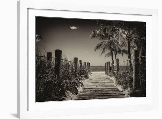 Boardwalk on the Beach - Key West - Florida-Philippe Hugonnard-Framed Photographic Print