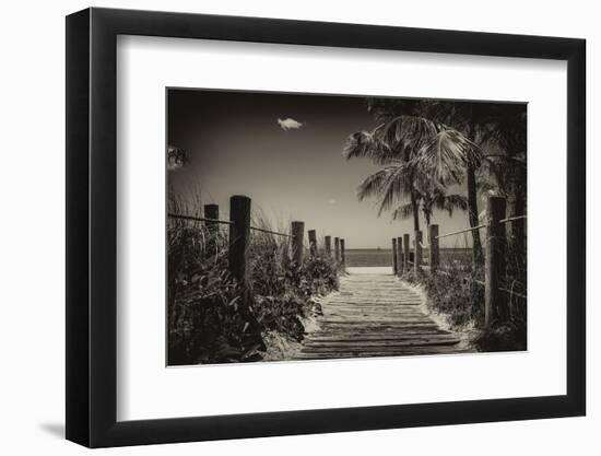 Boardwalk on the Beach - Key West - Florida-Philippe Hugonnard-Framed Photographic Print