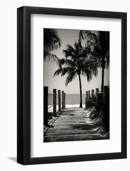 Boardwalk on the Beach - Key West - Florida-Philippe Hugonnard-Framed Photographic Print