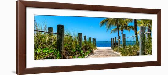 Boardwalk on the Beach - Key West - Florida-Philippe Hugonnard-Framed Photographic Print