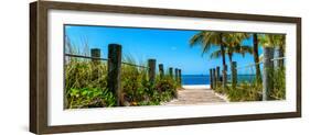 Boardwalk on the Beach - Key West - Florida-Philippe Hugonnard-Framed Photographic Print