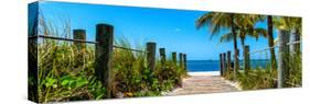 Boardwalk on the Beach - Key West - Florida-Philippe Hugonnard-Stretched Canvas