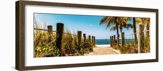 Boardwalk on the Beach - Key West - Florida-Philippe Hugonnard-Framed Photographic Print