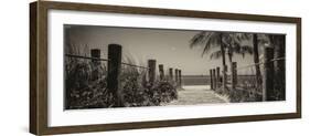 Boardwalk on the Beach - Key West - Florida-Philippe Hugonnard-Framed Photographic Print