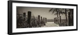 Boardwalk on the Beach - Key West - Florida-Philippe Hugonnard-Framed Photographic Print