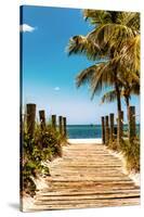 Boardwalk on the Beach - Key West - Florida-Philippe Hugonnard-Stretched Canvas