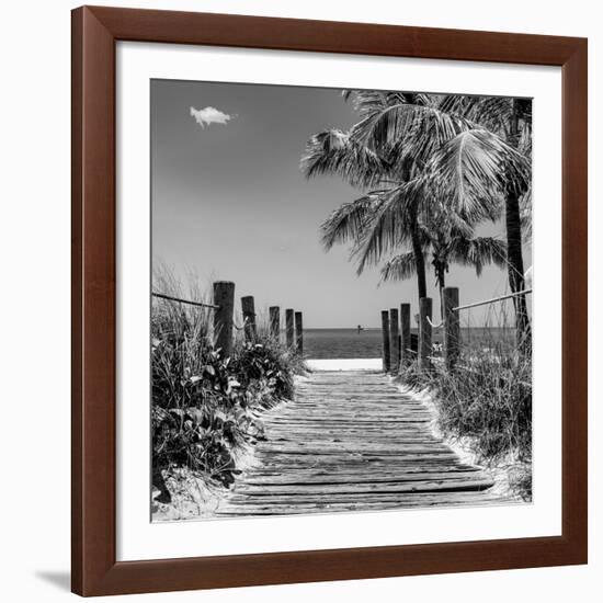 Boardwalk on the Beach - Key West - Florida-Philippe Hugonnard-Framed Giclee Print