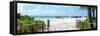 Boardwalk on the Beach - Miami Beach - Florida-Philippe Hugonnard-Framed Stretched Canvas