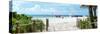 Boardwalk on the Beach - Miami Beach - Florida-Philippe Hugonnard-Stretched Canvas