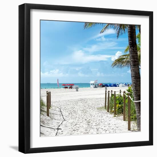 Boardwalk on the Beach - Miami Beach - Florida-Philippe Hugonnard-Framed Photographic Print