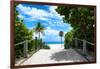 Boardwalk on the Beach - Miami - Florida - United States-Philippe Hugonnard-Framed Photographic Print