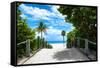 Boardwalk on the Beach - Miami - Florida - United States-Philippe Hugonnard-Framed Stretched Canvas