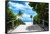 Boardwalk on the Beach - Miami - Florida - United States-Philippe Hugonnard-Framed Stretched Canvas