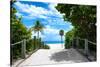 Boardwalk on the Beach - Miami - Florida - United States-Philippe Hugonnard-Stretched Canvas