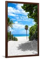 Boardwalk on the Beach - Miami - Florida - United States-Philippe Hugonnard-Framed Photographic Print