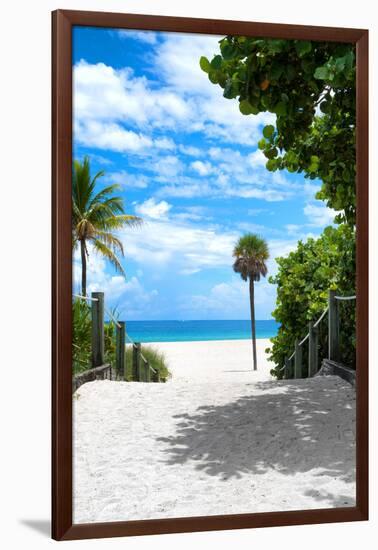 Boardwalk on the Beach - Miami - Florida - United States-Philippe Hugonnard-Framed Photographic Print