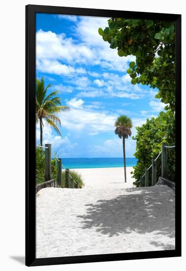 Boardwalk on the Beach - Miami - Florida - United States-Philippe Hugonnard-Framed Photographic Print