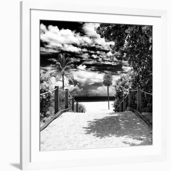 Boardwalk on the Beach - Miami - Florida - United States-Philippe Hugonnard-Framed Photographic Print