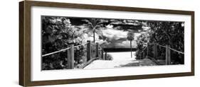 Boardwalk on the Beach - Miami - Florida - United States-Philippe Hugonnard-Framed Photographic Print