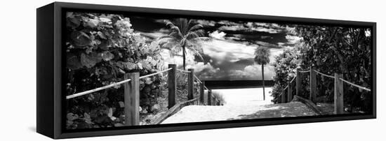 Boardwalk on the Beach - Miami - Florida - United States-Philippe Hugonnard-Framed Stretched Canvas