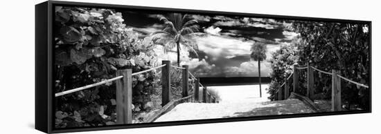 Boardwalk on the Beach - Miami - Florida - United States-Philippe Hugonnard-Framed Stretched Canvas