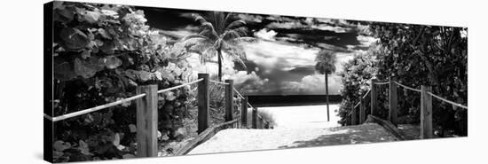 Boardwalk on the Beach - Miami - Florida - United States-Philippe Hugonnard-Stretched Canvas