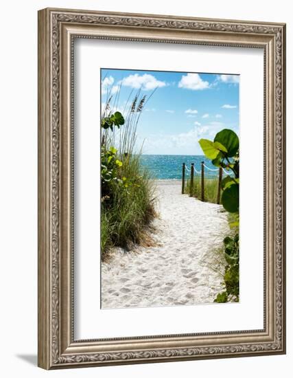 Boardwalk on the Beach - Miami - Florida-Philippe Hugonnard-Framed Photographic Print