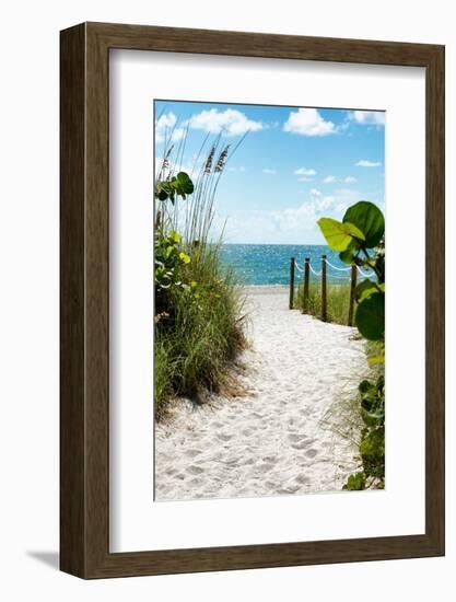 Boardwalk on the Beach - Miami - Florida-Philippe Hugonnard-Framed Photographic Print