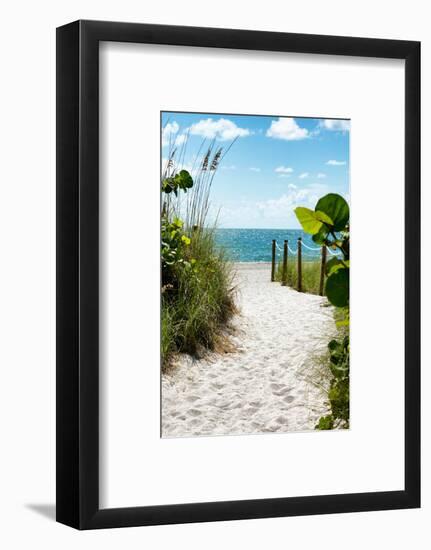 Boardwalk on the Beach - Miami - Florida-Philippe Hugonnard-Framed Photographic Print