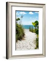 Boardwalk on the Beach - Miami - Florida-Philippe Hugonnard-Framed Photographic Print