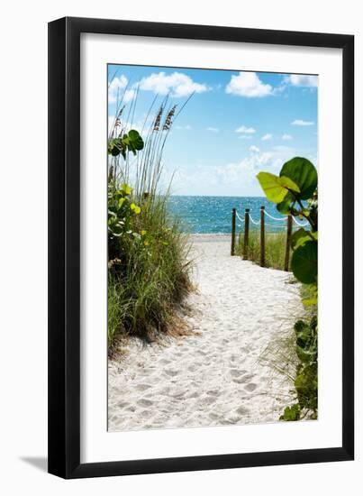 Boardwalk on the Beach - Miami - Florida-Philippe Hugonnard-Framed Photographic Print