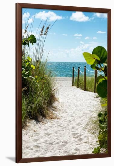 Boardwalk on the Beach - Miami - Florida-Philippe Hugonnard-Framed Photographic Print